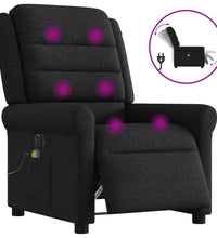 Massagesessel Elektrisch Schwarz Stoff