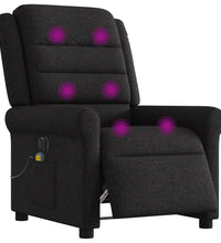 Massagesessel Elektrisch Schwarz Stoff