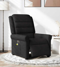 Massagesessel Elektrisch Schwarz Stoff