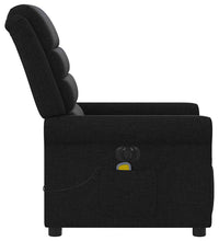 Massagesessel Elektrisch Schwarz Stoff