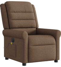 Massagesessel Elektrisch Braun Stoff