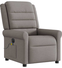 Massagesessel Elektrisch Taupe Stoff