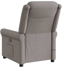 Massagesessel Elektrisch Taupe Stoff