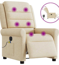 Massagesessel Elektrisch Creme Stoff