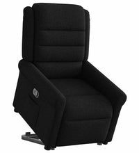 Relaxsessel mit Aufstehhilfe Schwarz Stoff
