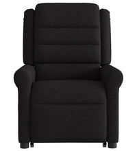 Relaxsessel mit Aufstehhilfe Schwarz Stoff