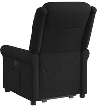Relaxsessel mit Aufstehhilfe Schwarz Stoff