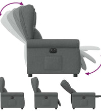 Relaxsessel Elektrisch Dunkelgrau Stoff