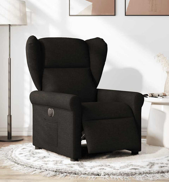 Relaxsessel Elektrisch Schwarz Stoff