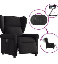 Relaxsessel Elektrisch Schwarz Stoff