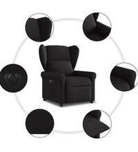 Relaxsessel Elektrisch Schwarz Stoff