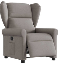 Relaxsessel Elektrisch Taupe Stoff