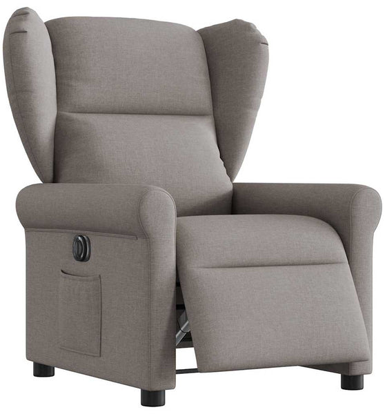 Relaxsessel Elektrisch Taupe Stoff