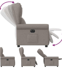 Relaxsessel Elektrisch Taupe Stoff