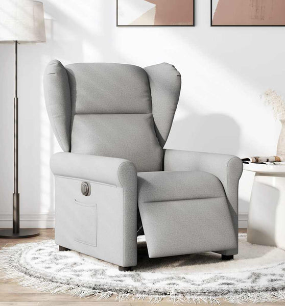Relaxsessel Elektrisch Wolkengrau Stoff