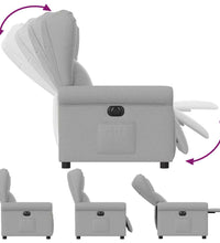 Relaxsessel Elektrisch Wolkengrau Stoff