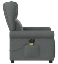 Massagesessel Elektrisch Dunkelgrau Stoff