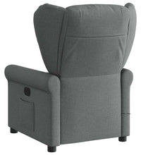Massagesessel Elektrisch Dunkelgrau Stoff