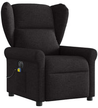 Massagesessel Elektrisch Schwarz Stoff