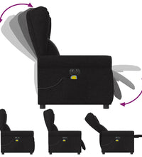 Massagesessel Elektrisch Schwarz Stoff