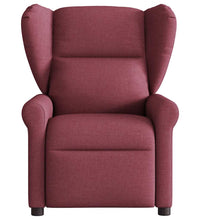 Massagesessel Elektrisch Weinrot Stoff