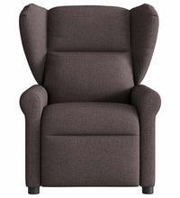 Massagesessel Elektrisch Dunkelbraun Stoff