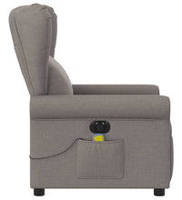 Massagesessel Elektrisch Taupe Stoff