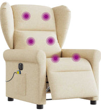 Massagesessel Elektrisch Creme Stoff
