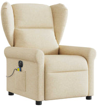 Massagesessel Elektrisch Creme Stoff