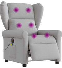 Massagesessel Elektrisch Wolkengrau Stoff