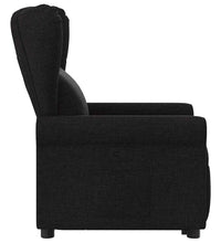 Relaxsessel mit Aufstehhilfe Schwarz Stoff