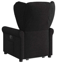 Relaxsessel mit Aufstehhilfe Schwarz Stoff