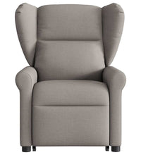 Relaxsessel mit Aufstehhilfe Taupe Stoff
