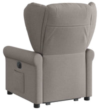 Relaxsessel mit Aufstehhilfe Taupe Stoff