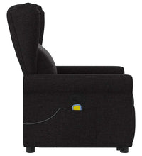 Massagesessel mit Aufstehhilfe Schwarz Stoff