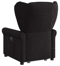 Massagesessel mit Aufstehhilfe Schwarz Stoff