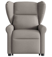 Massagesessel mit Aufstehhilfe Taupe Stoff
