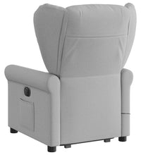 Massagesessel mit Aufstehhilfe Wolkengrau Stoff