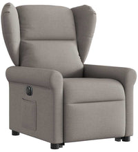 Relaxsessel mit Aufstehhilfe Elektrisch Taupe Stoff
