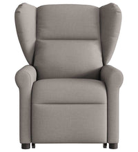 Relaxsessel mit Aufstehhilfe Elektrisch Taupe Stoff