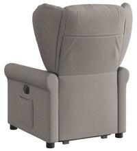 Relaxsessel mit Aufstehhilfe Elektrisch Taupe Stoff