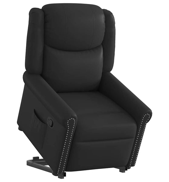Stehsessel Glänzendes schwarzes Kunstleder