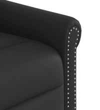 Stehsessel Glänzendes schwarzes Kunstleder