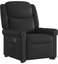 Stehsessel Glänzendes schwarzes Kunstleder