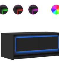 LED-Couchtisch Schwarz Holzwerkstoff