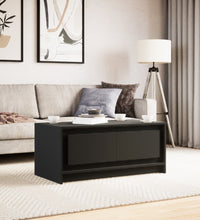 LED-Couchtisch Schwarz Holzwerkstoff