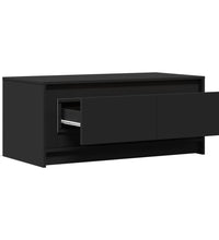 LED-Couchtisch Schwarz Holzwerkstoff