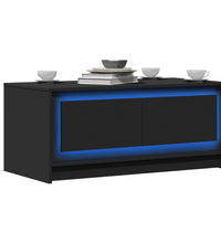 LED-Couchtisch Schwarz Holzwerkstoff