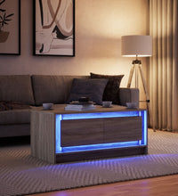 LED-Couchtisch Sonoma-Eiche Holzwerkstoff