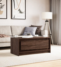 LED-Couchtisch Braun Eichen-Optik Holzwerkstoff